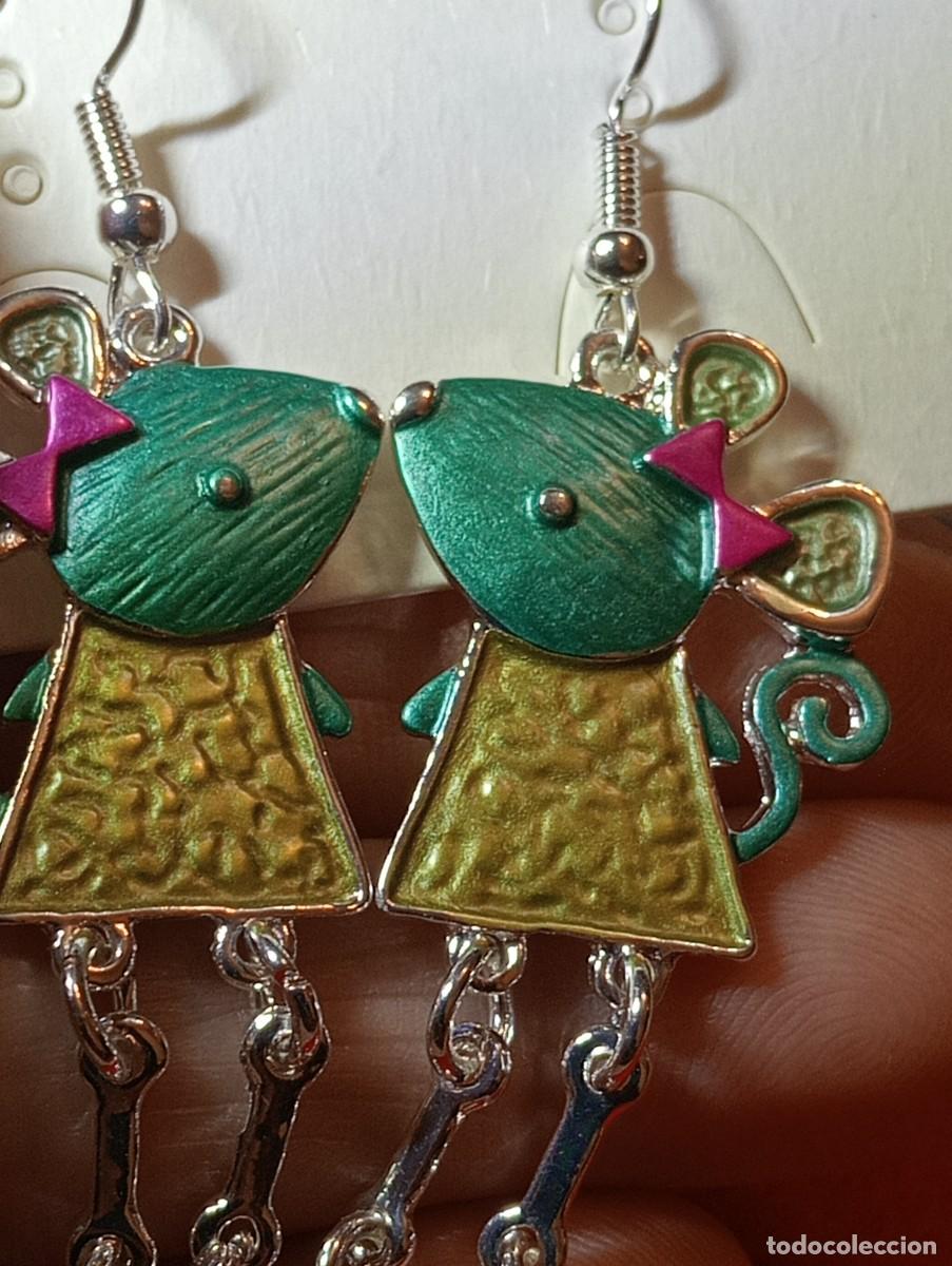 Joyeria: ORIGINALES PENDIENTES DE PLATA Y ESMALTE (SIN USAR) - Foto 1