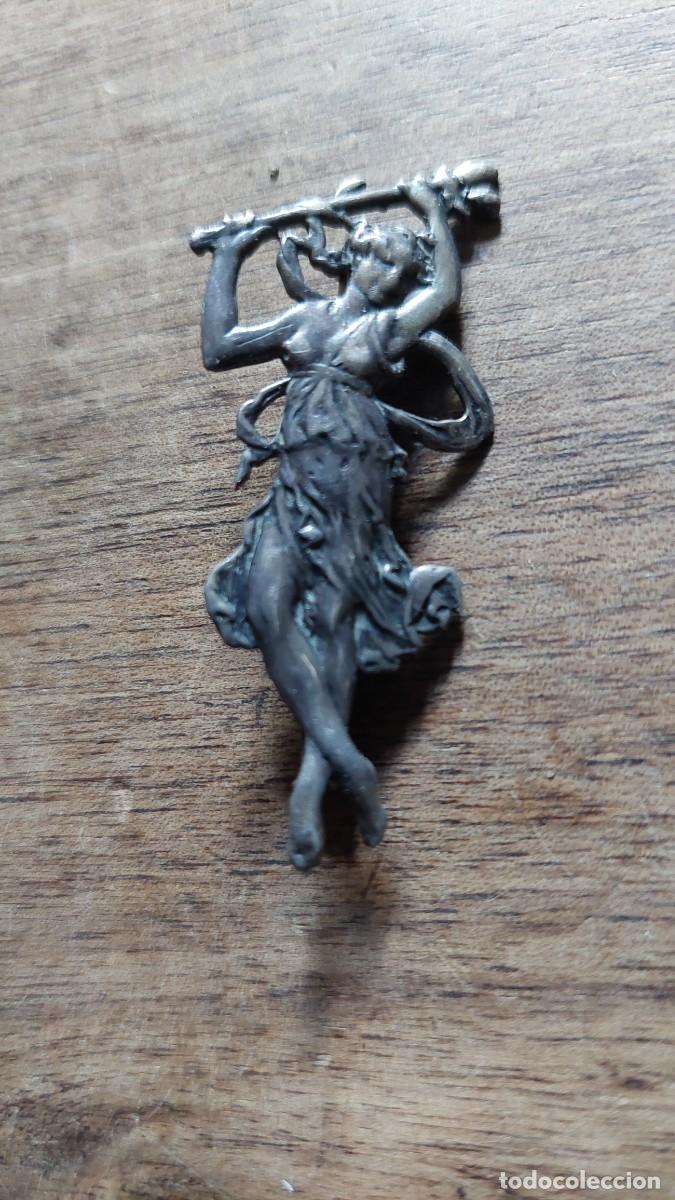 Joyeria: Antiguo broche en plata modernista - Foto 1