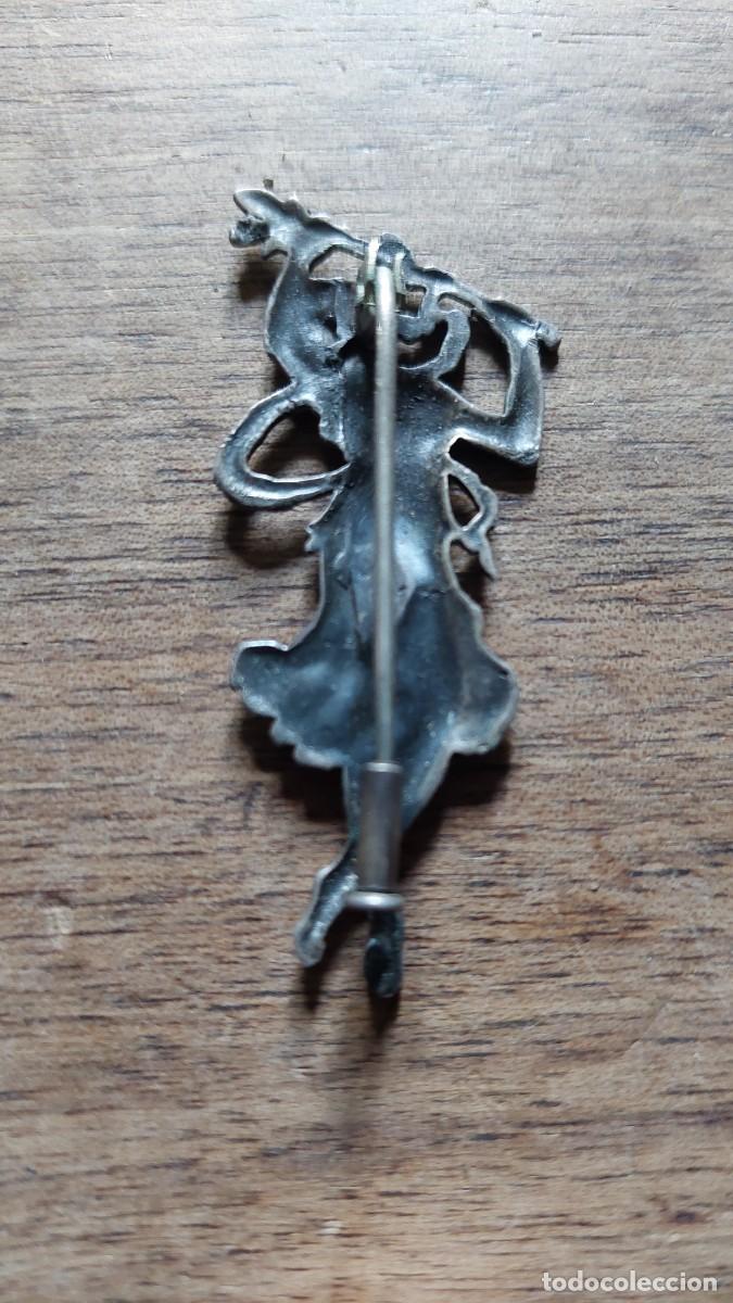 Joyeria: Antiguo broche en plata modernista - Foto 2