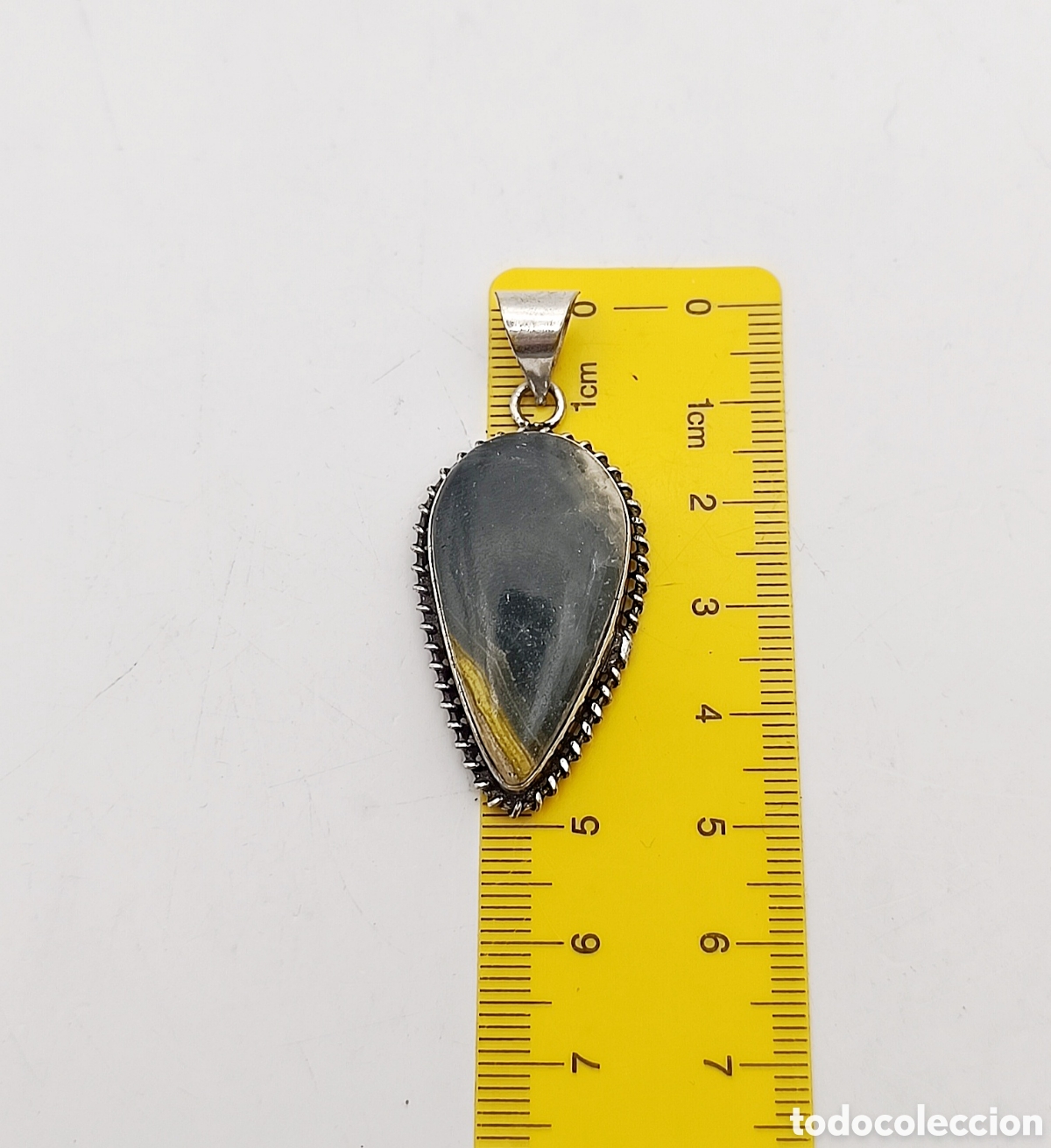 Joyeria: Collar de Jaspe Abejorro Ba&ntilde;o Plata - Foto 4