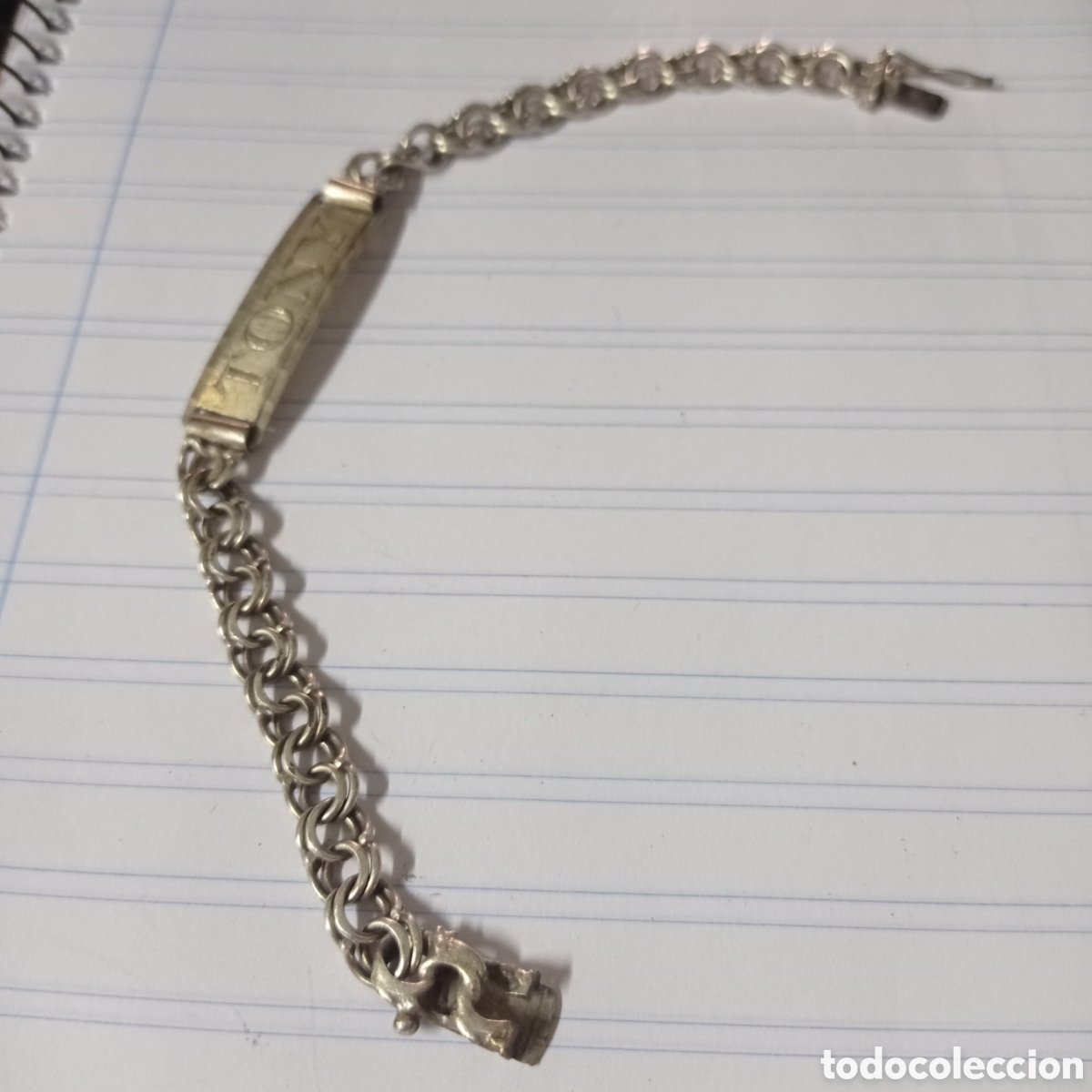 Joyeria: Preciosa pulsera de plata maciza grabada: TONY - Foto 2