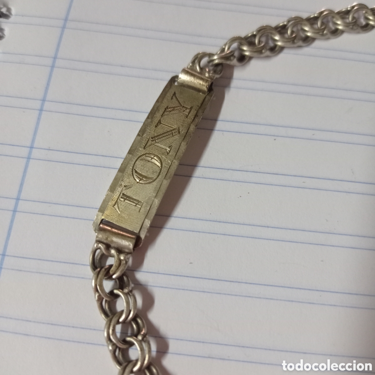 Joyeria: Preciosa pulsera de plata maciza grabada: TONY - Foto 1