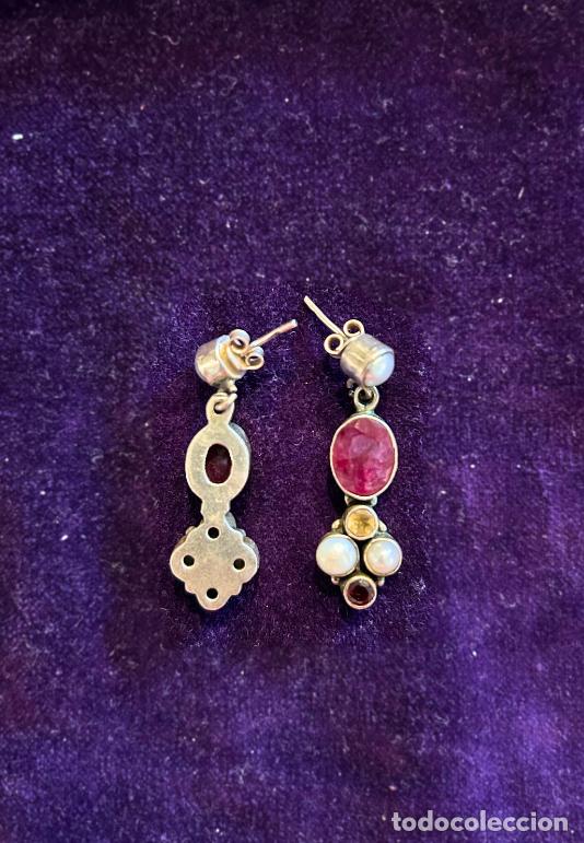 Joyeria: Pendientes de rub&iacute; y perlas - Foto 2