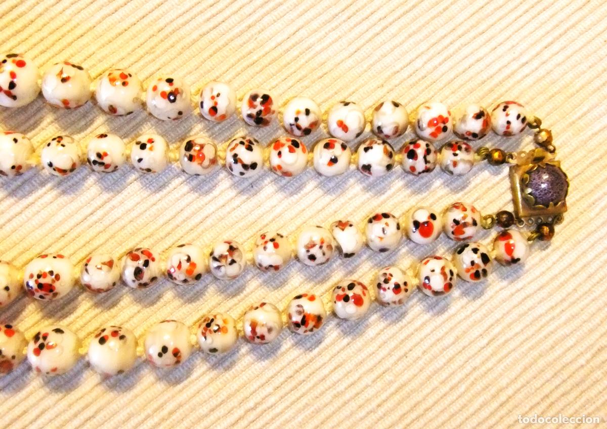 Joyeria: ANTIGUO COLLAR DE PERLAS DE CRISTAL - Foto 4