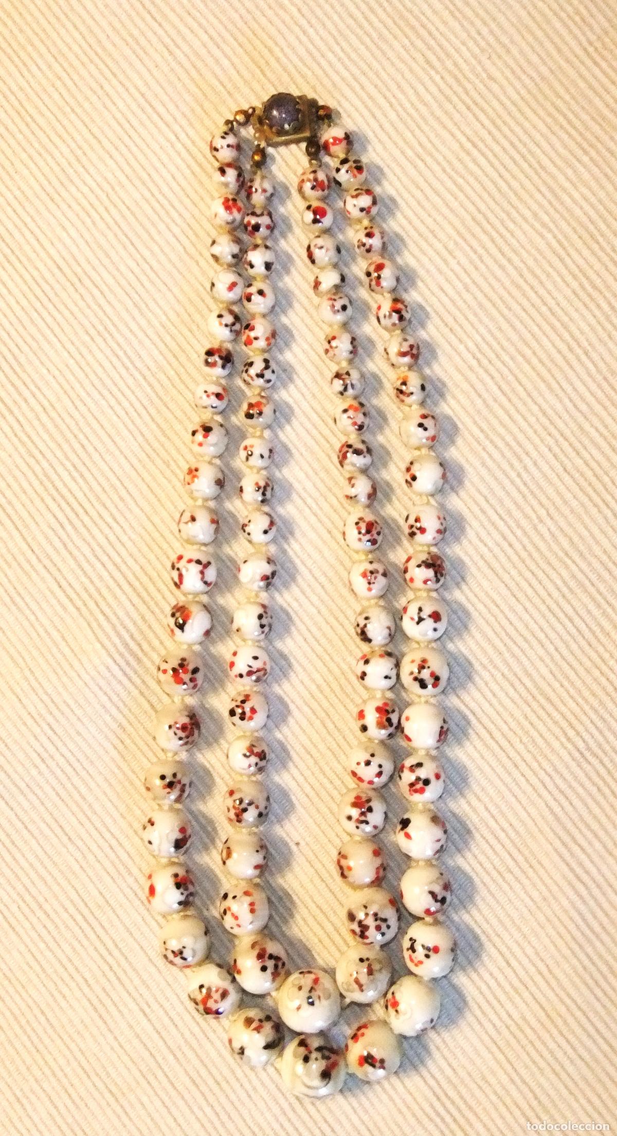 Joyeria: ANTIGUO COLLAR DE PERLAS DE CRISTAL - Foto 5