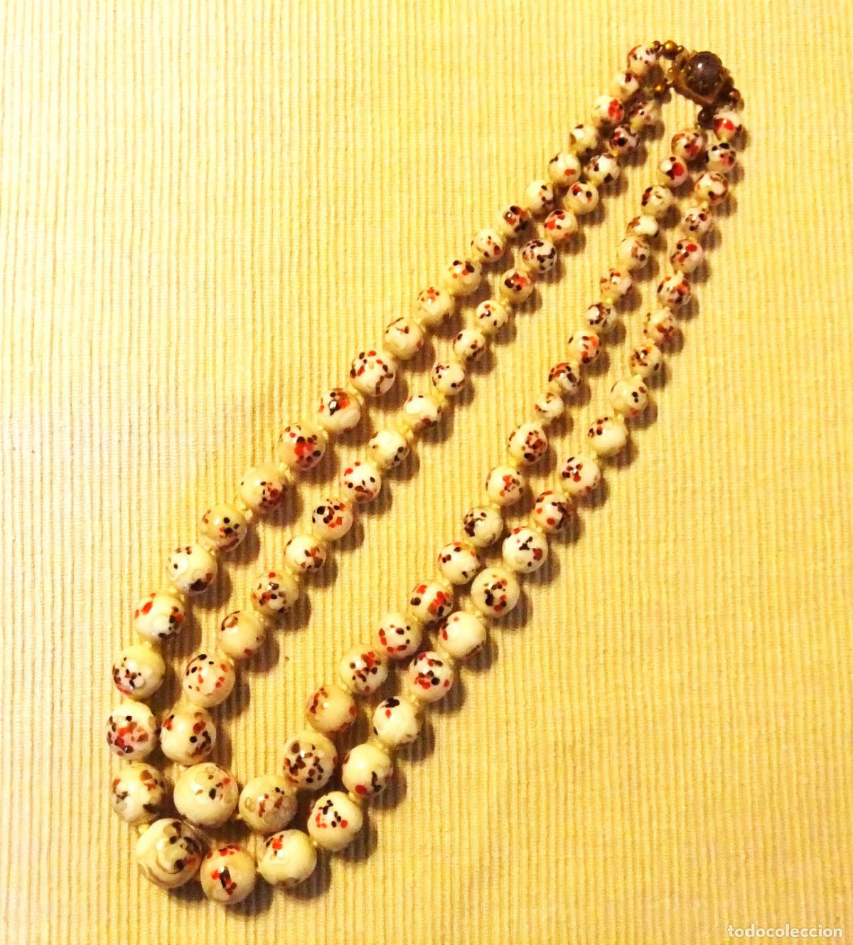 Joyeria: ANTIGUO COLLAR DE PERLAS DE CRISTAL - Foto 1