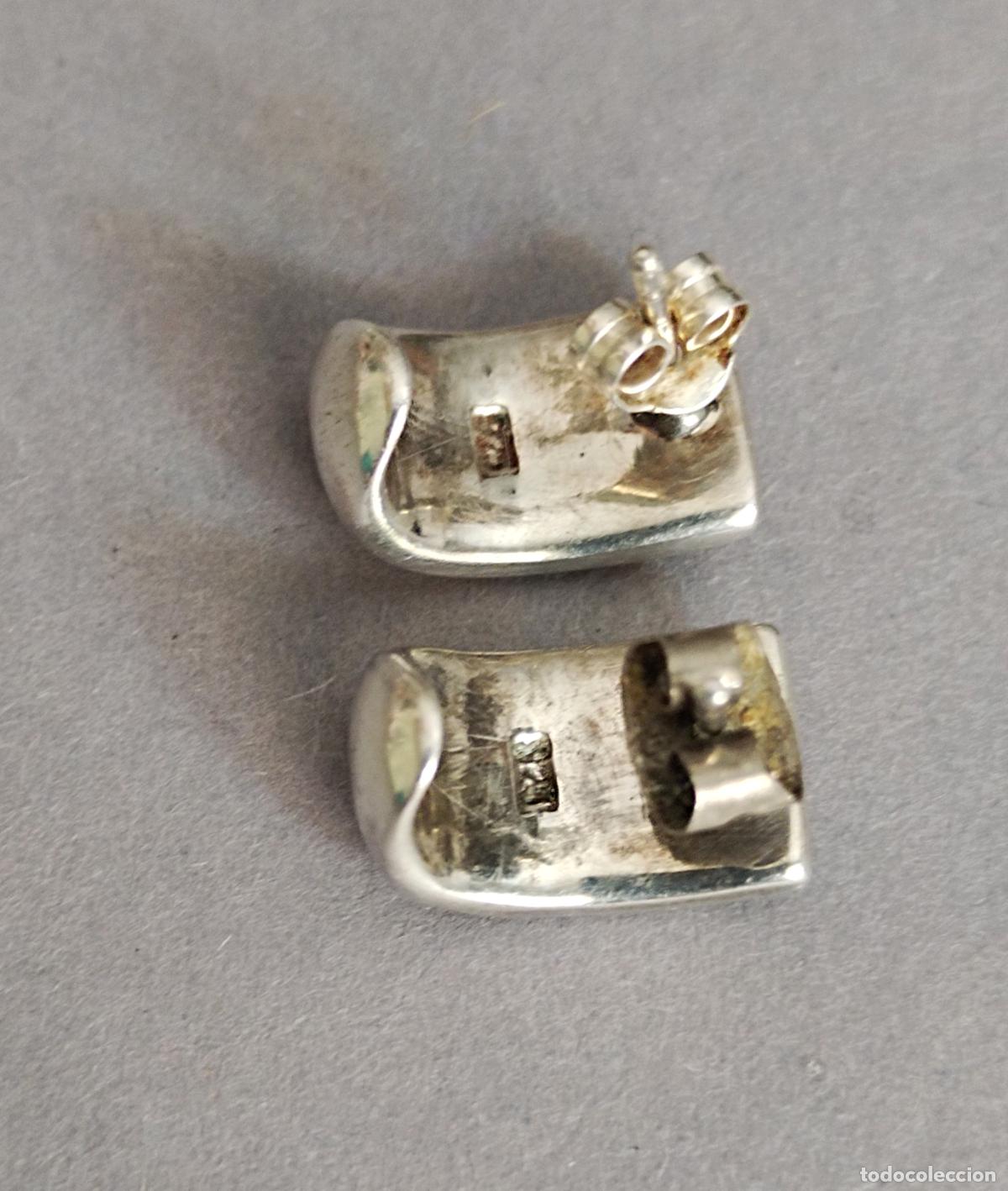 Joyeria: Pendientes de plata con n&aacute;car. - Foto 3
