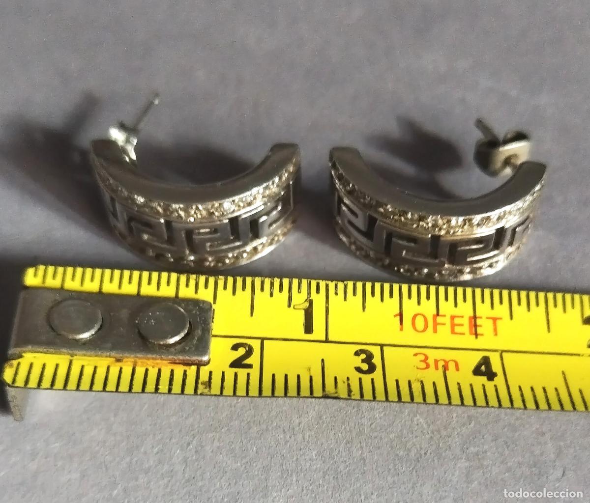 Joyeria: Pendientes de plata de ley contrastada, con circonitas. - Foto 4