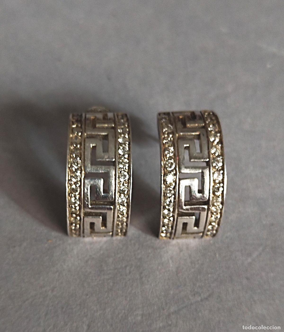 Joyeria: Pendientes de plata de ley contrastada, con circonitas. - Foto 1
