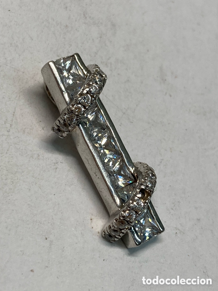 Joyeria: Colgante de plata engastado C327 - Foto 1