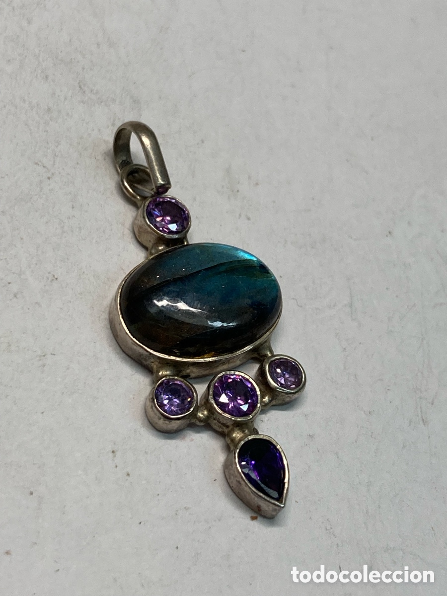Joyeria: Colgante de plata engastado C416 - Foto 1