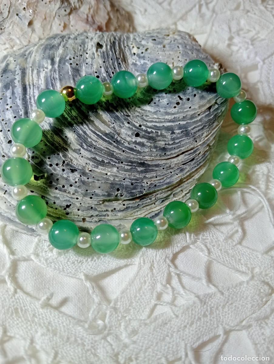 Joyeria: PULSERA DE ONIX VERDE NATURAL (SIN USAR) - Foto 1