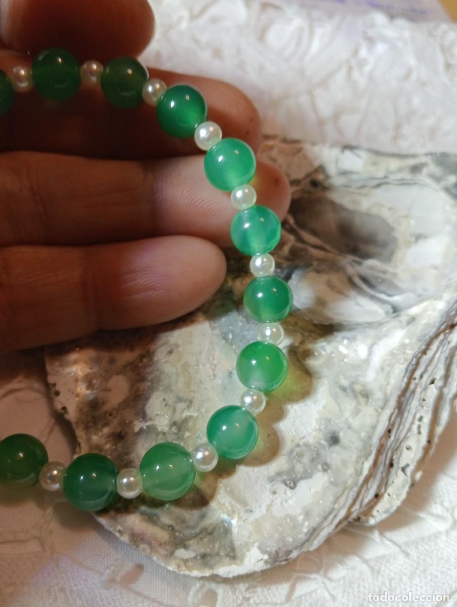 Joyeria: PULSERA DE ONIX VERDE NATURAL (SIN USAR) - Foto 3
