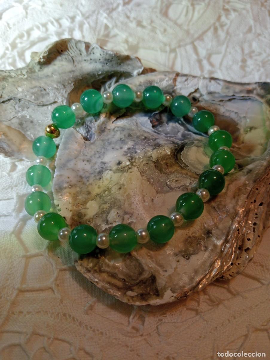 Joyeria: PULSERA DE ONIX VERDE NATURAL (SIN USAR) - Foto 4