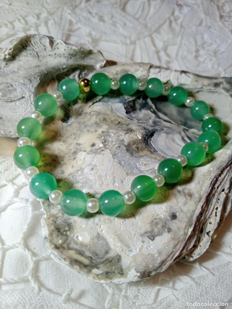 Joyeria: PULSERA DE ONIX VERDE NATURAL (SIN USAR) - Foto 6