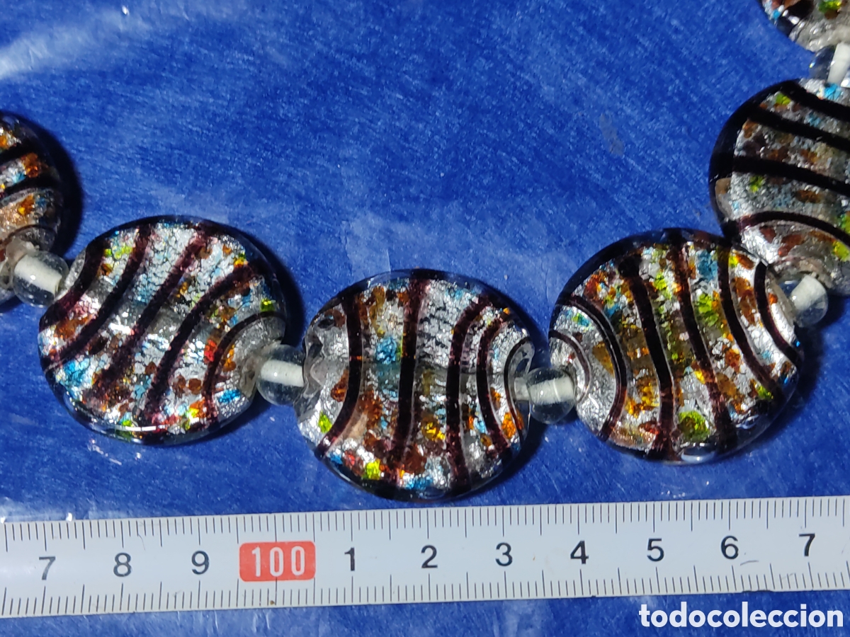 Joyeria: Collar de cristal de Murano.Vintage. - Foto 2