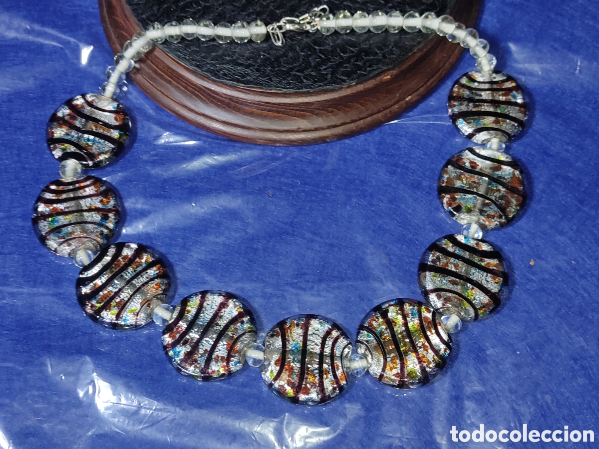 Joyeria: Collar de cristal de Murano.Vintage. - Foto 3