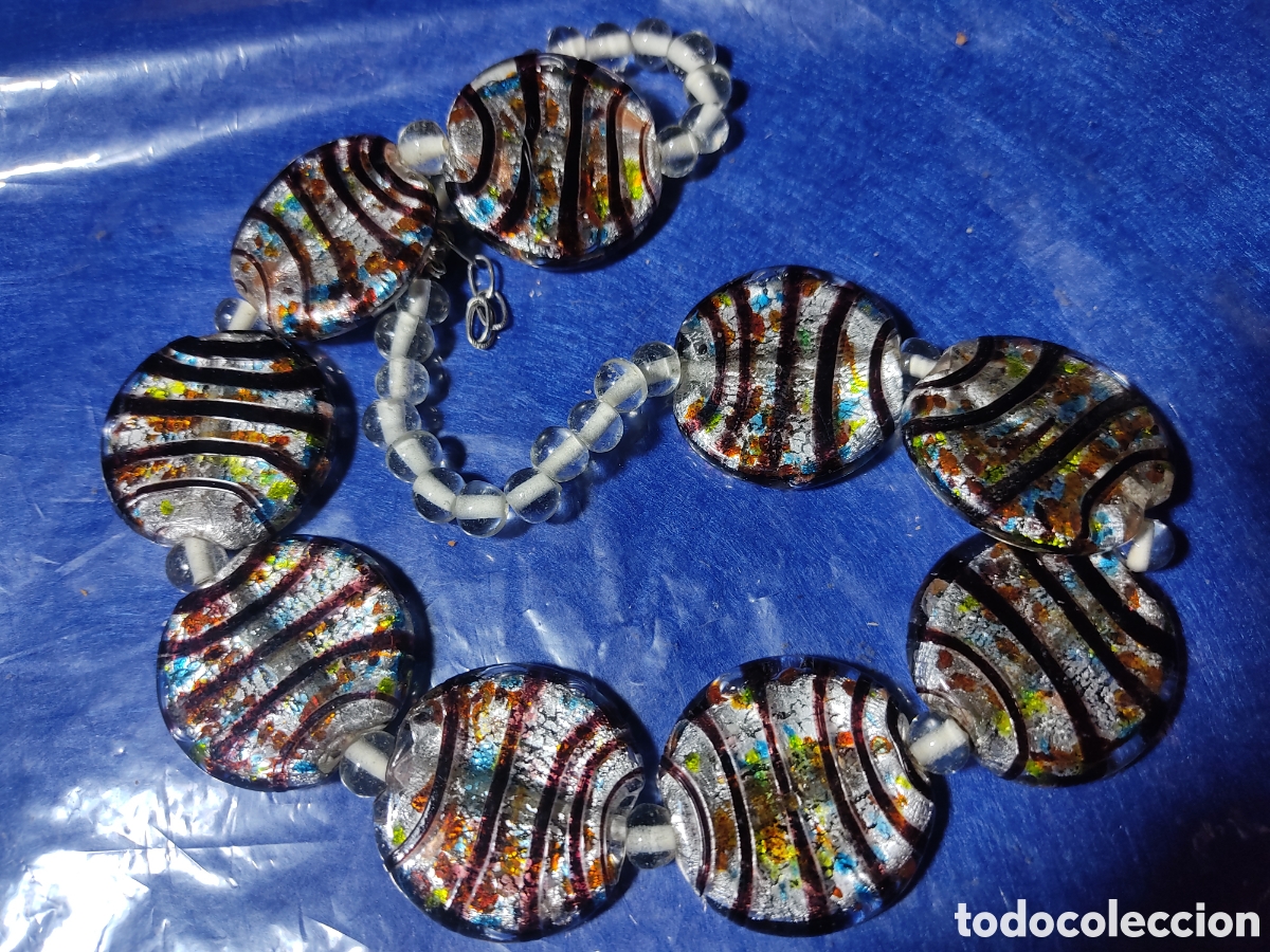 Joyeria: Collar de cristal de Murano.Vintage. - Foto 5