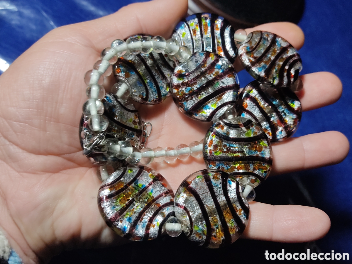 Joyeria: Collar de cristal de Murano.Vintage. - Foto 6
