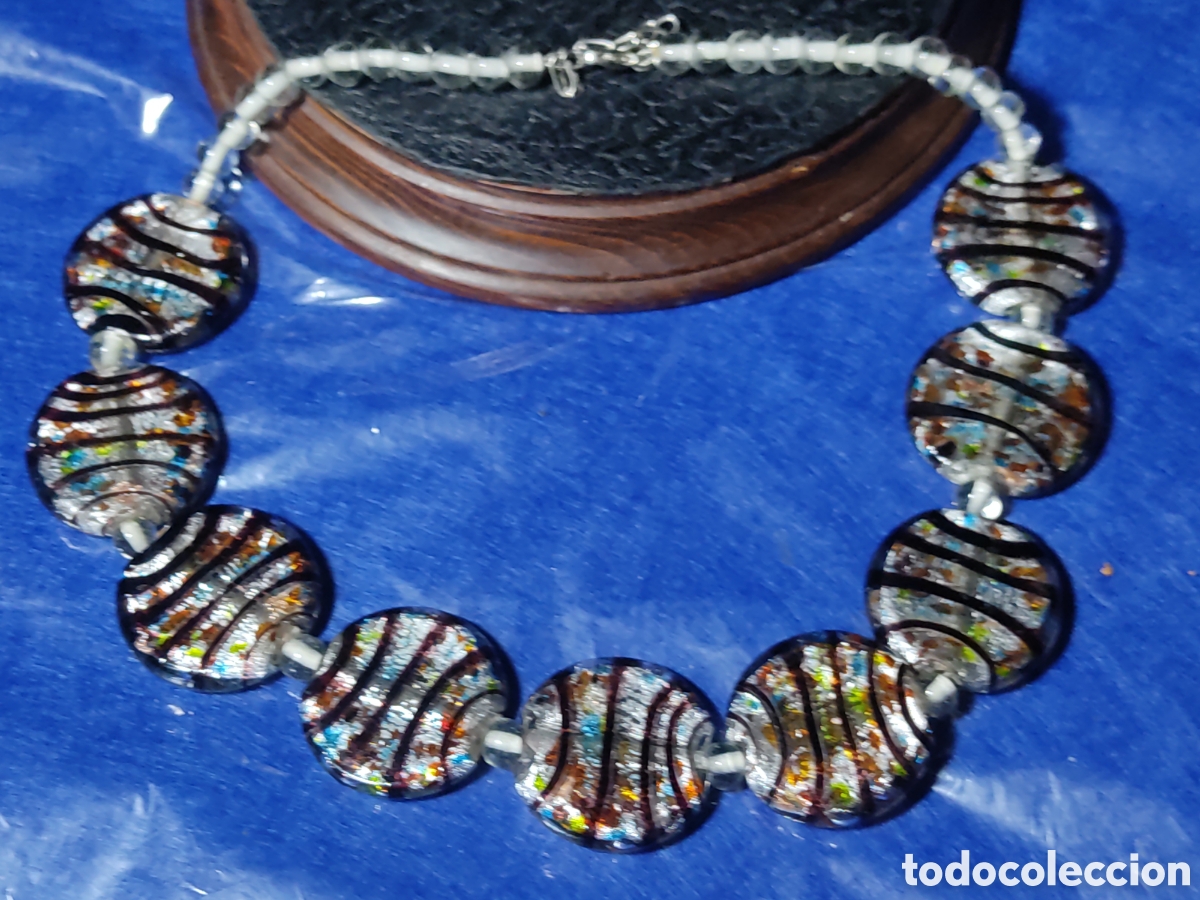 Joyeria: Collar de cristal de Murano.Vintage. - Foto 1