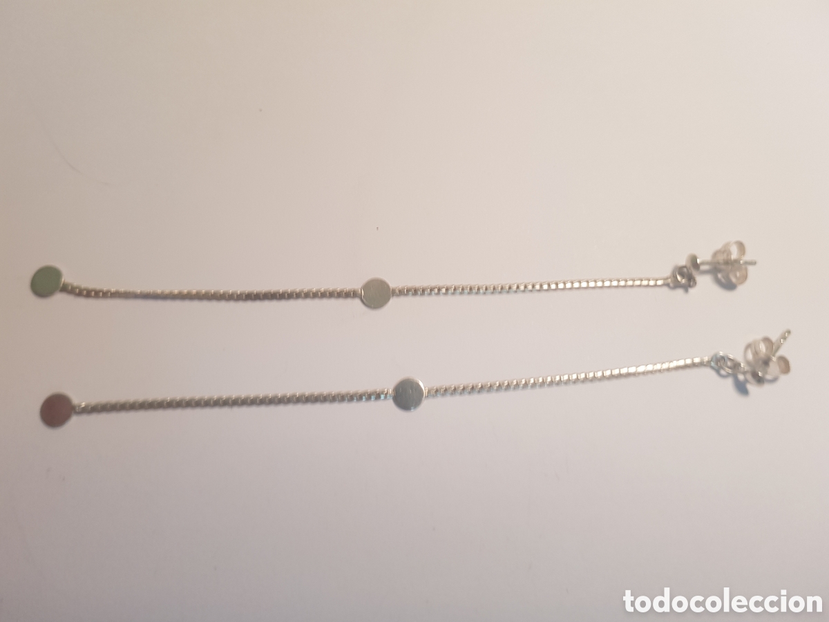 Joyeria: #997 Pendientes plata de ley 925 9cm - Foto 1