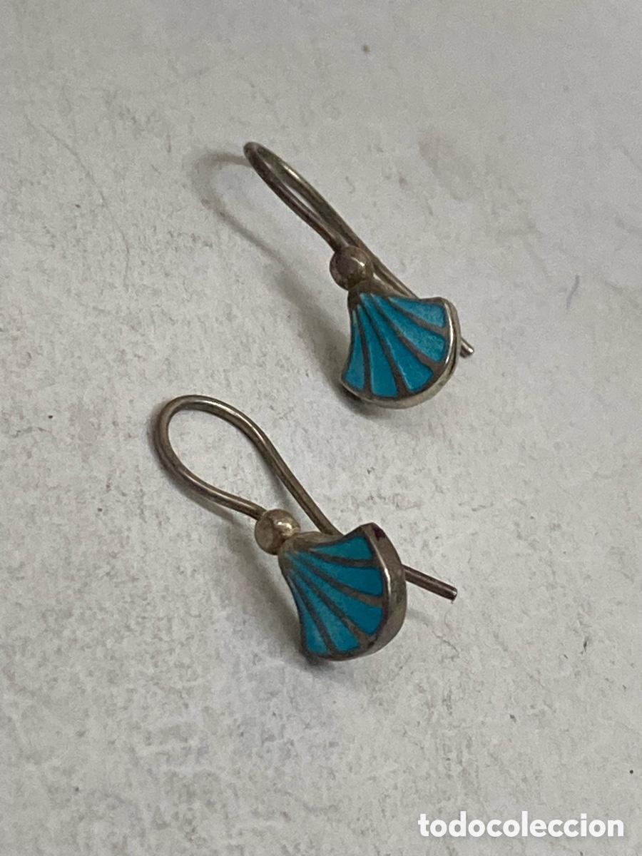 Joyeria: Pendientes de plata esmaltado P260 - Foto 1