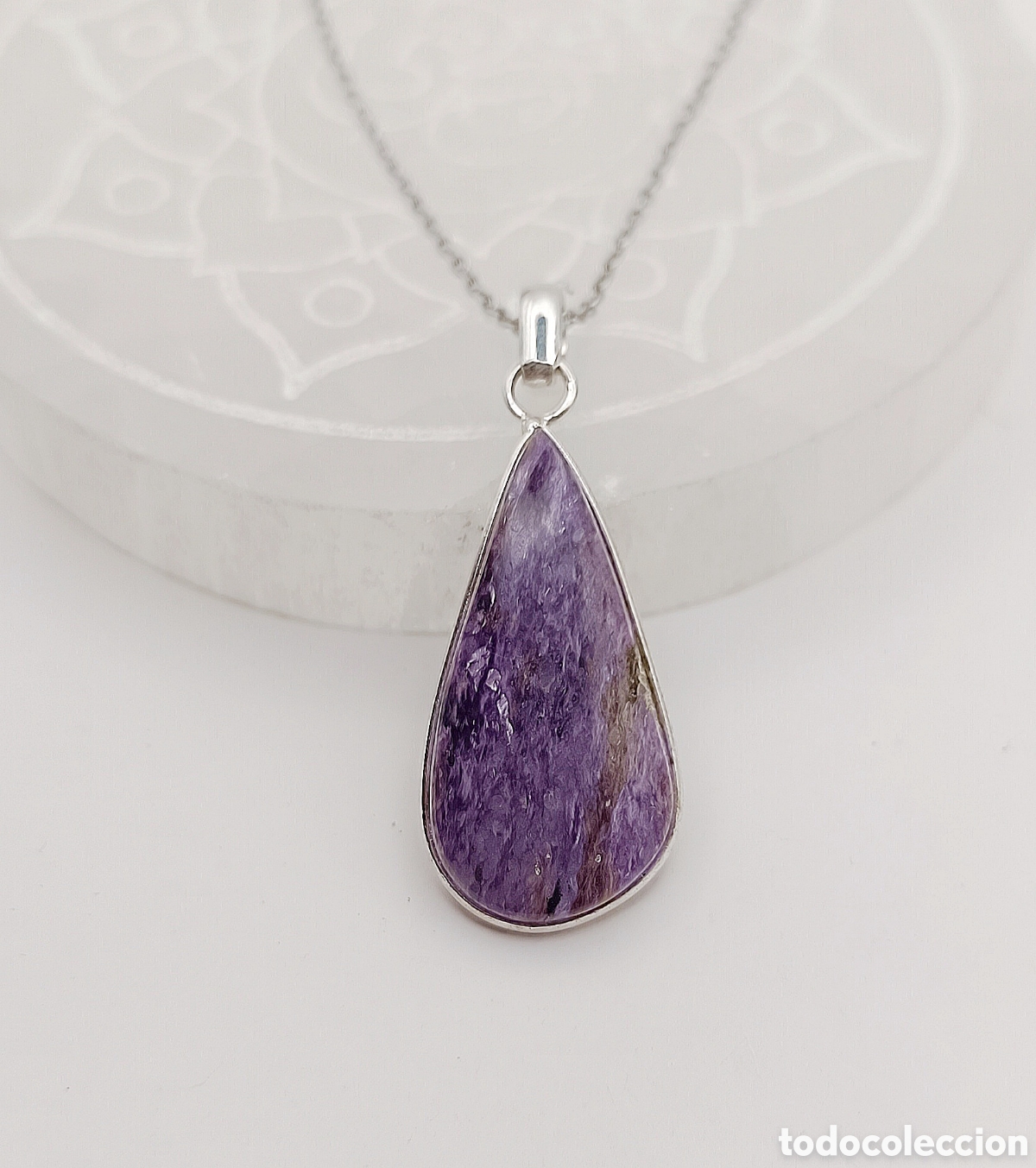 Joyeria: Collar de Charoita en Plata de Ley - Foto 1
