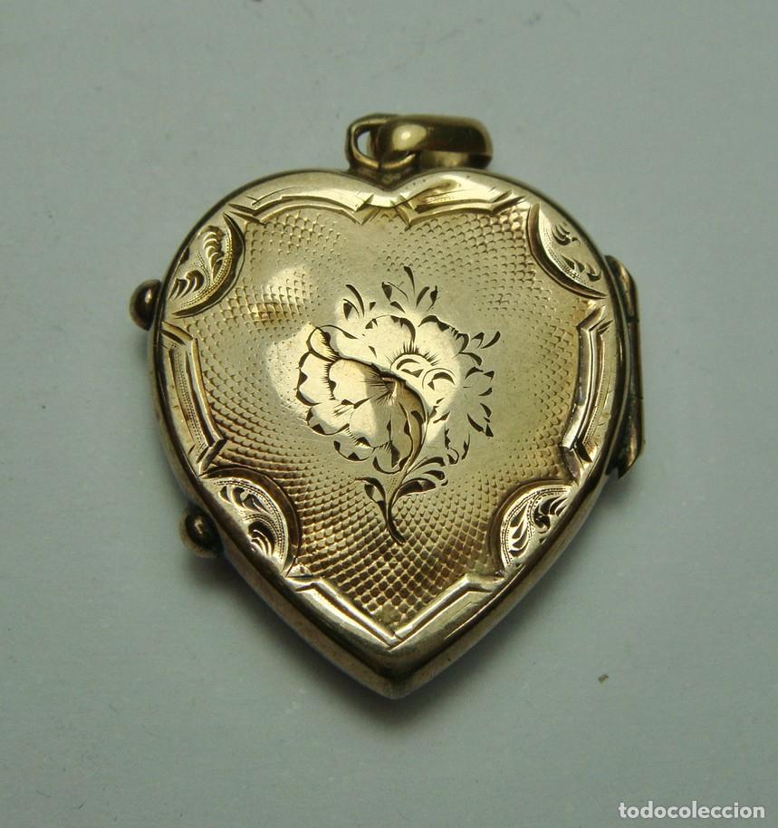 Joyeria: Guardapelo en forma de coraz&oacute;n &middot; Oro de 14 k y esmalte &middot; ca. 1860&ndash;1890 - Foto 2