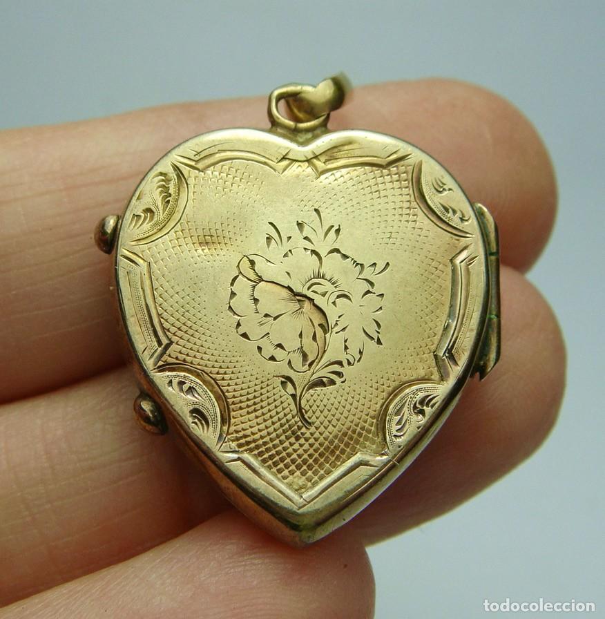 Joyeria: Guardapelo en forma de coraz&oacute;n &middot; Oro de 14 k y esmalte &middot; ca. 1860&ndash;1890 - Foto 5