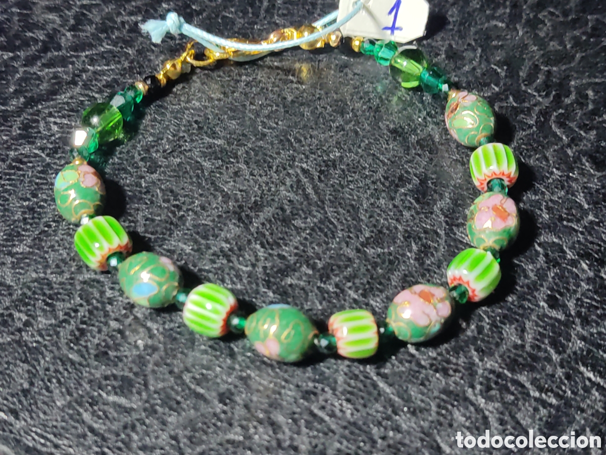 Joyeria: Pulsera cloisonne y cristal de Murano. *1* - Foto 1