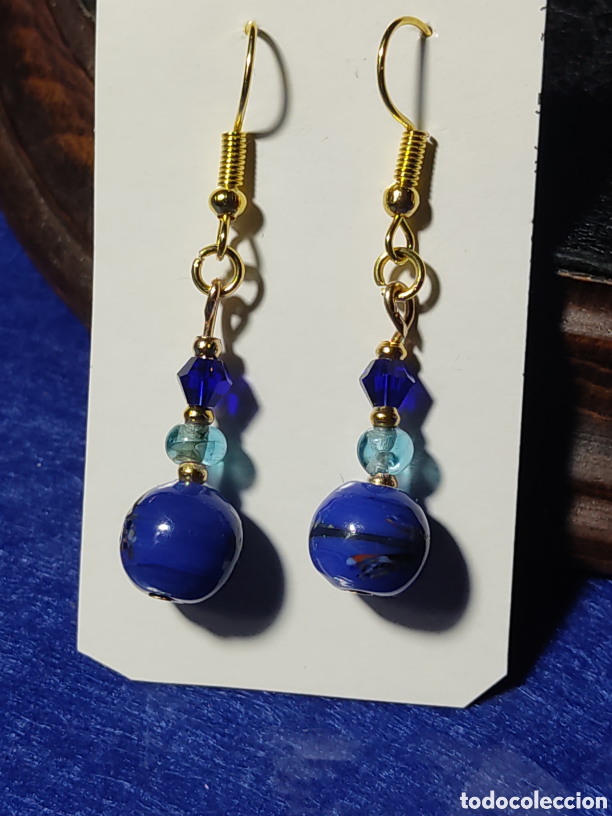 Joyeria: Pendientes de cristal de Murano.Vintage. - Foto 3