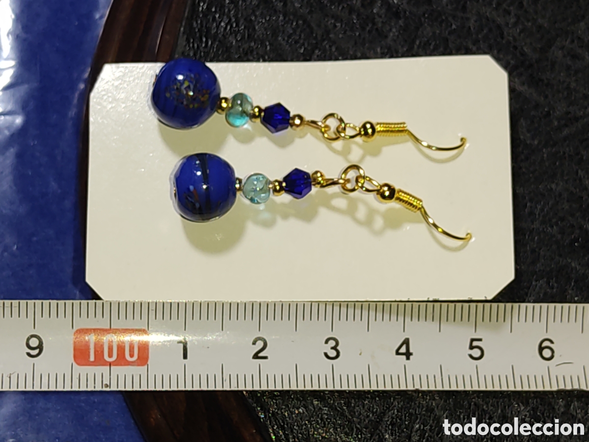 Joyeria: Pendientes de cristal de Murano.Vintage. - Foto 4