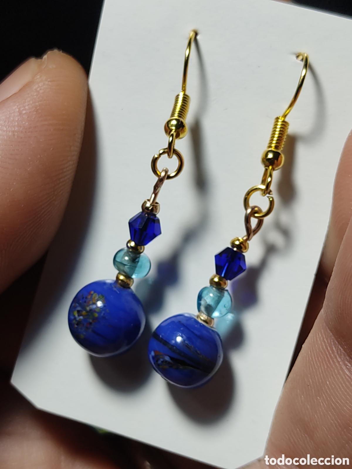 Joyeria: Pendientes de cristal de Murano.Vintage. - Foto 7