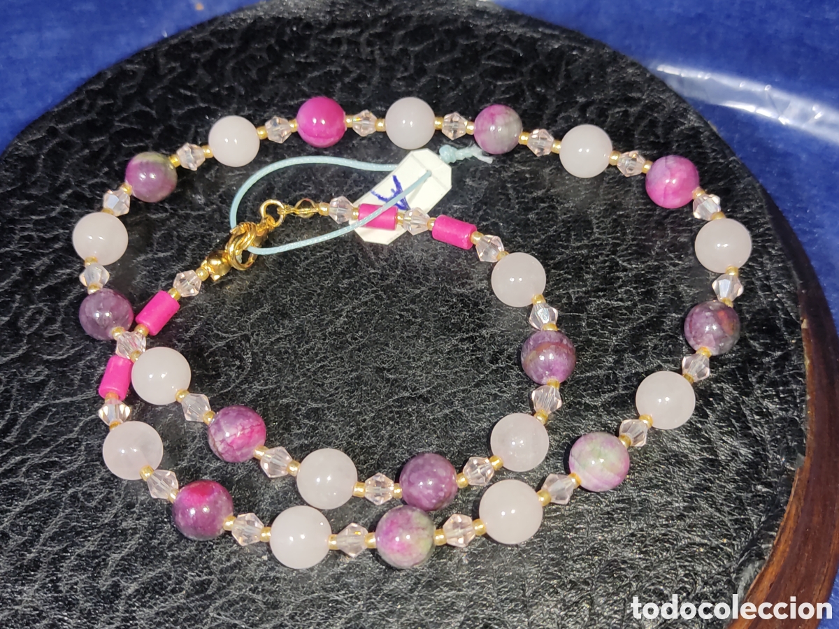 Joyeria: Collar de cuarzo rosa y Jaspe Persa. *A* - Foto 2