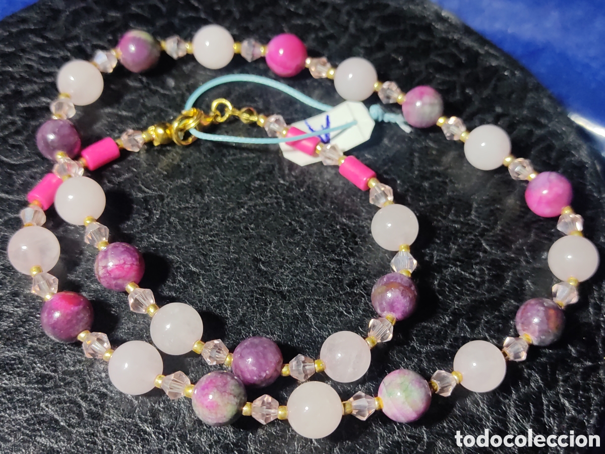 Joyeria: Collar de cuarzo rosa y Jaspe Persa. *A* - Foto 3