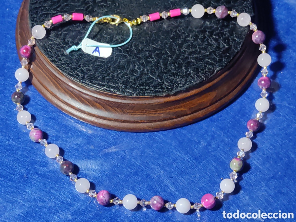 Joyeria: Collar de cuarzo rosa y Jaspe Persa. *A* - Foto 5