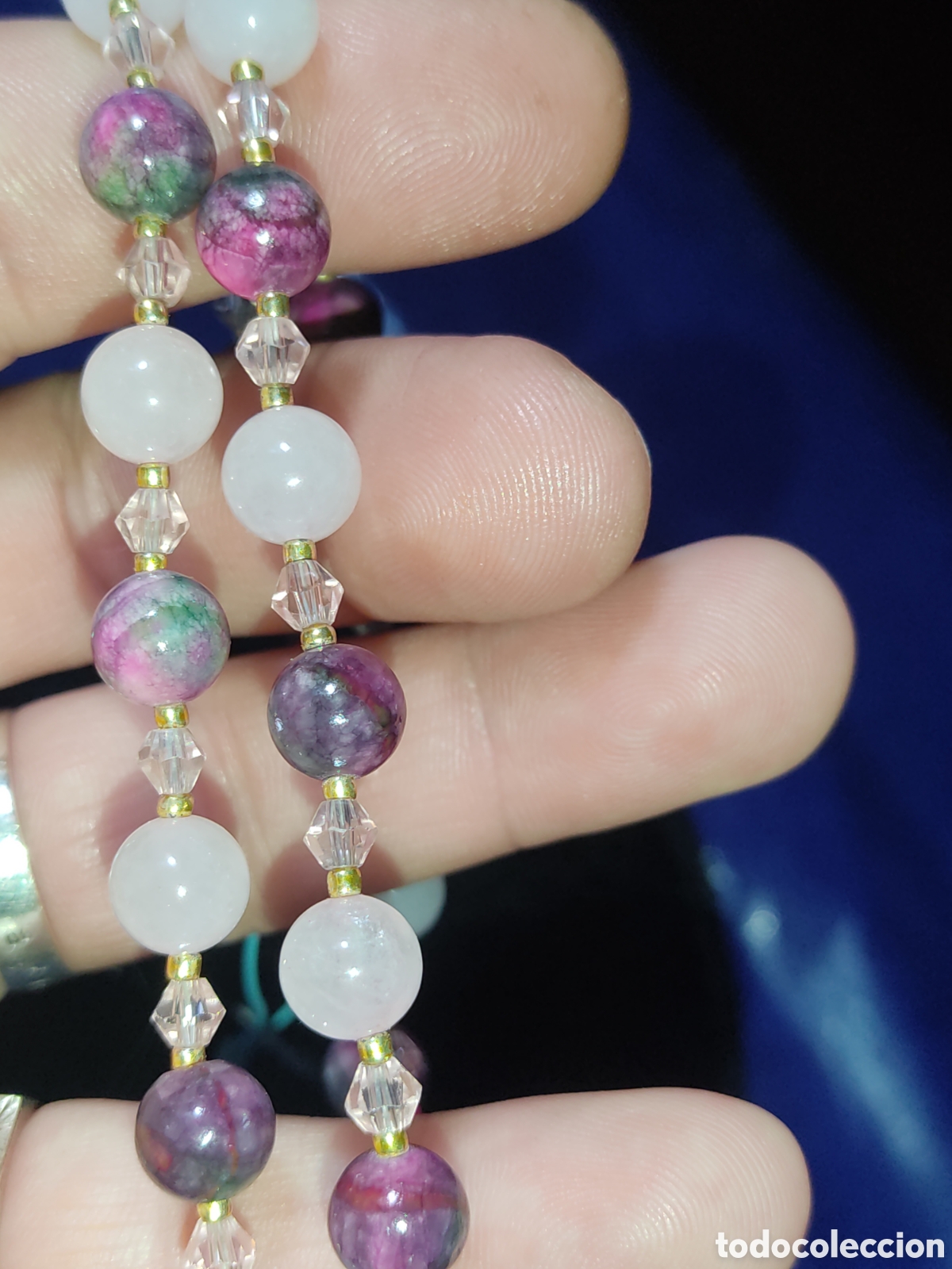 Joyeria: Collar de cuarzo rosa y Jaspe Persa. *A* - Foto 7