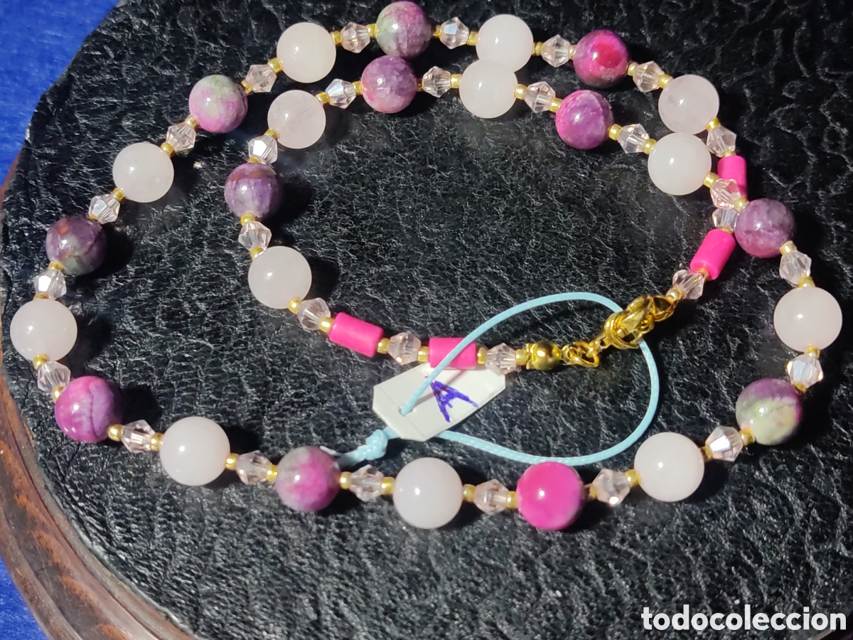 Joyeria: Collar de cuarzo rosa y Jaspe Persa. *A* - Foto 1