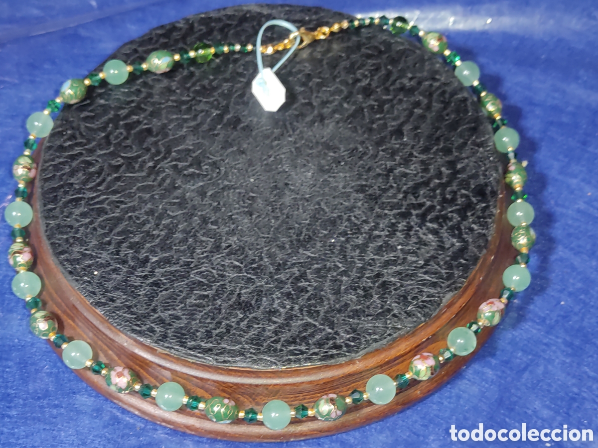 Joyeria: Collar de cloisonne y aventurina. *78* - Foto 4