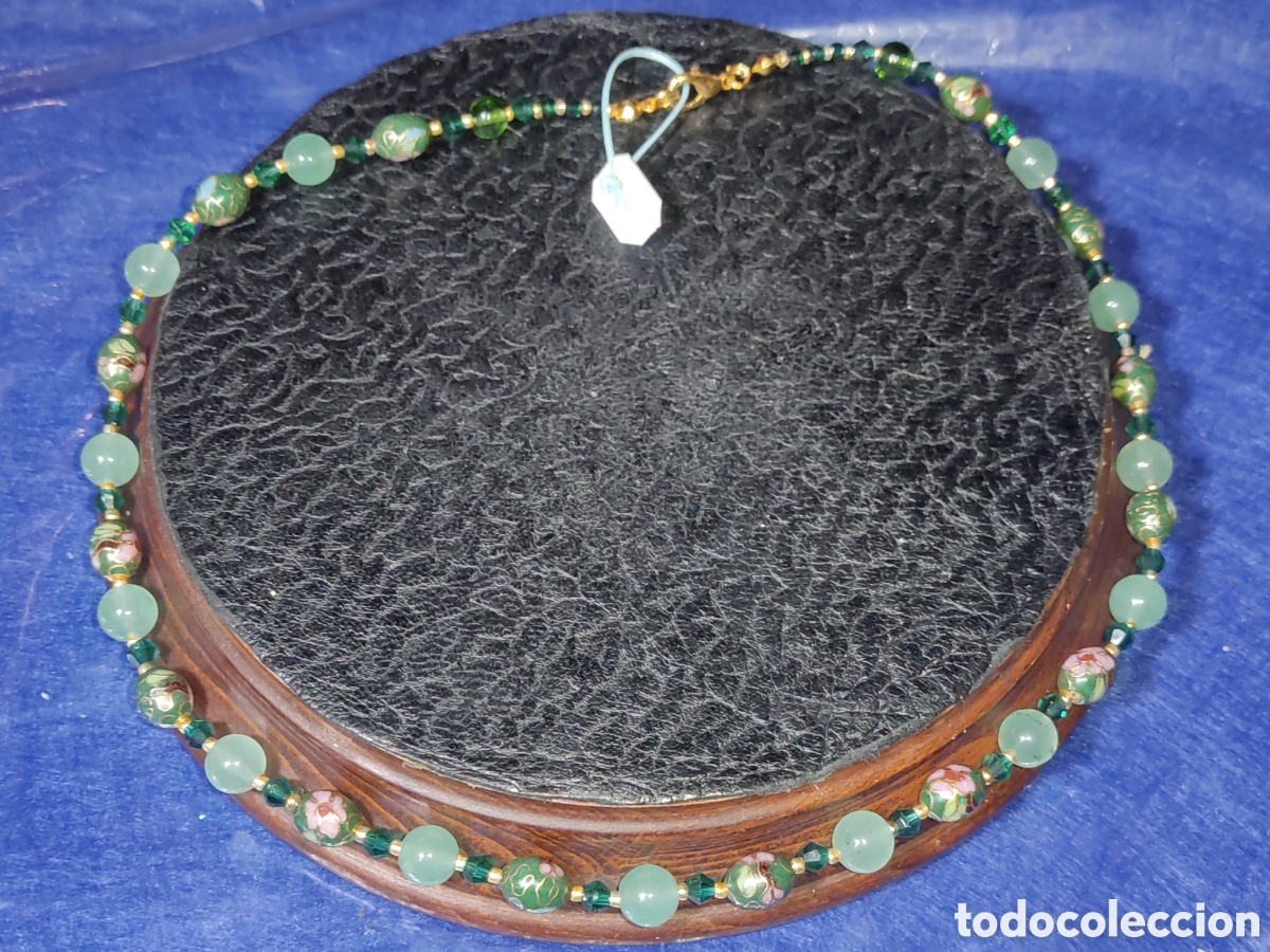 Joyeria: Collar de cloisonne y aventurina. *78* - Foto 5