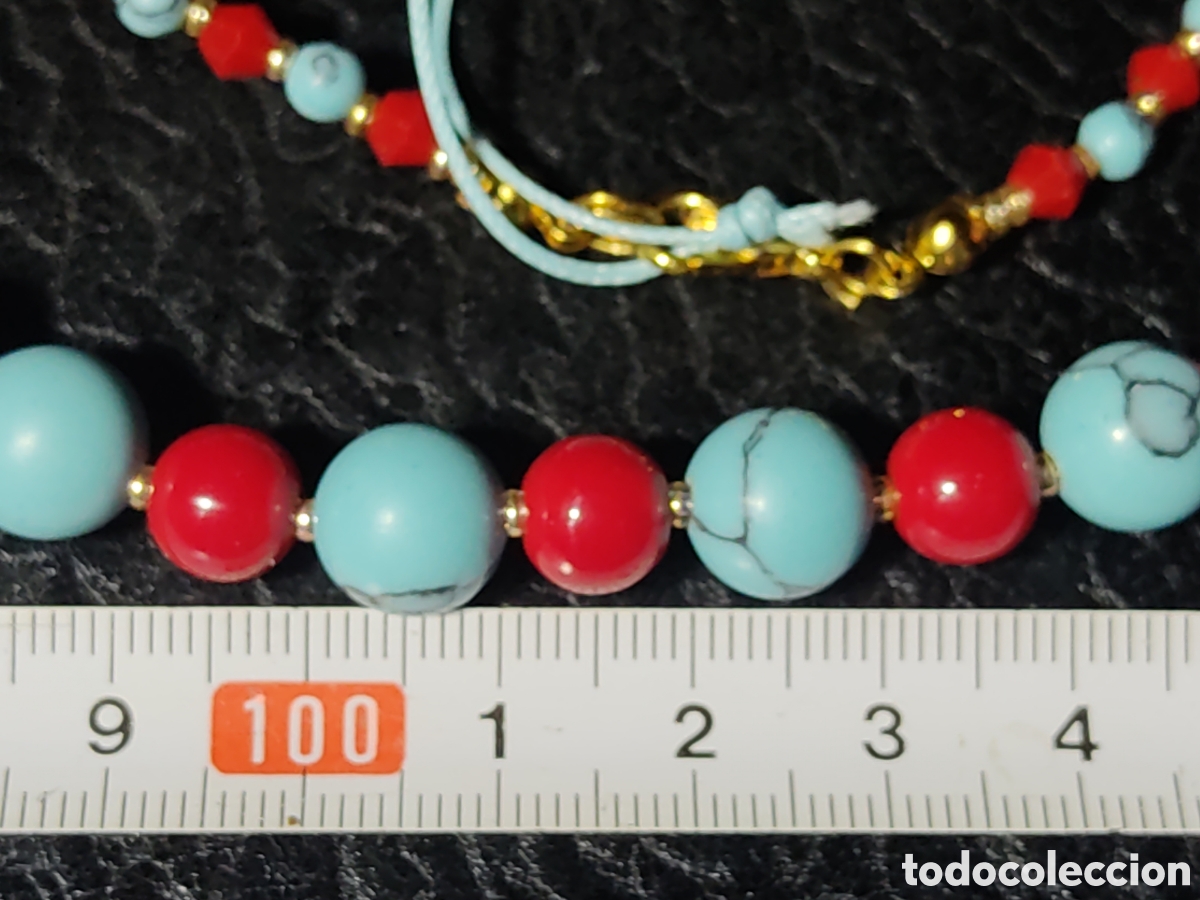 Joyeria: Collar de coral y turquesa. *80* - Foto 3