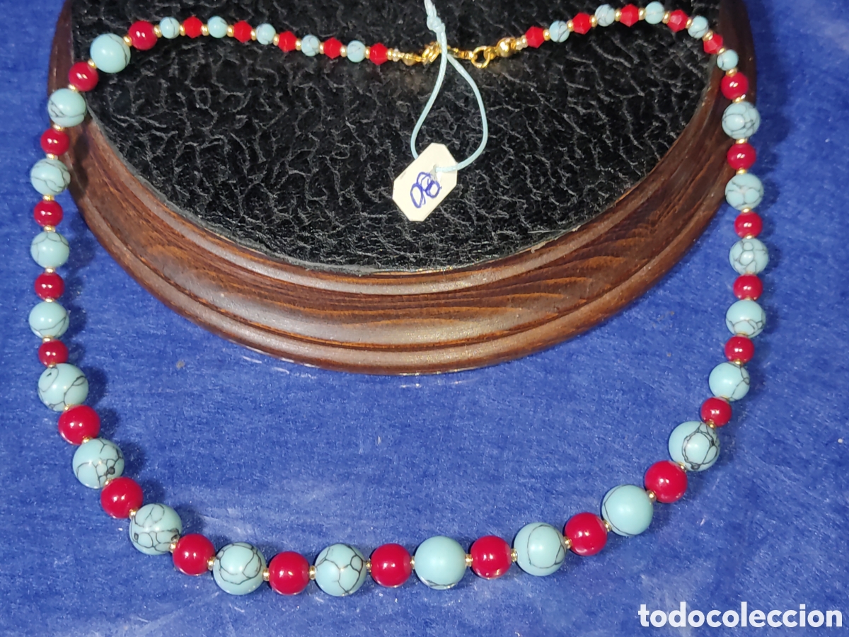 Joyeria: Collar de coral y turquesa. *80* - Foto 5