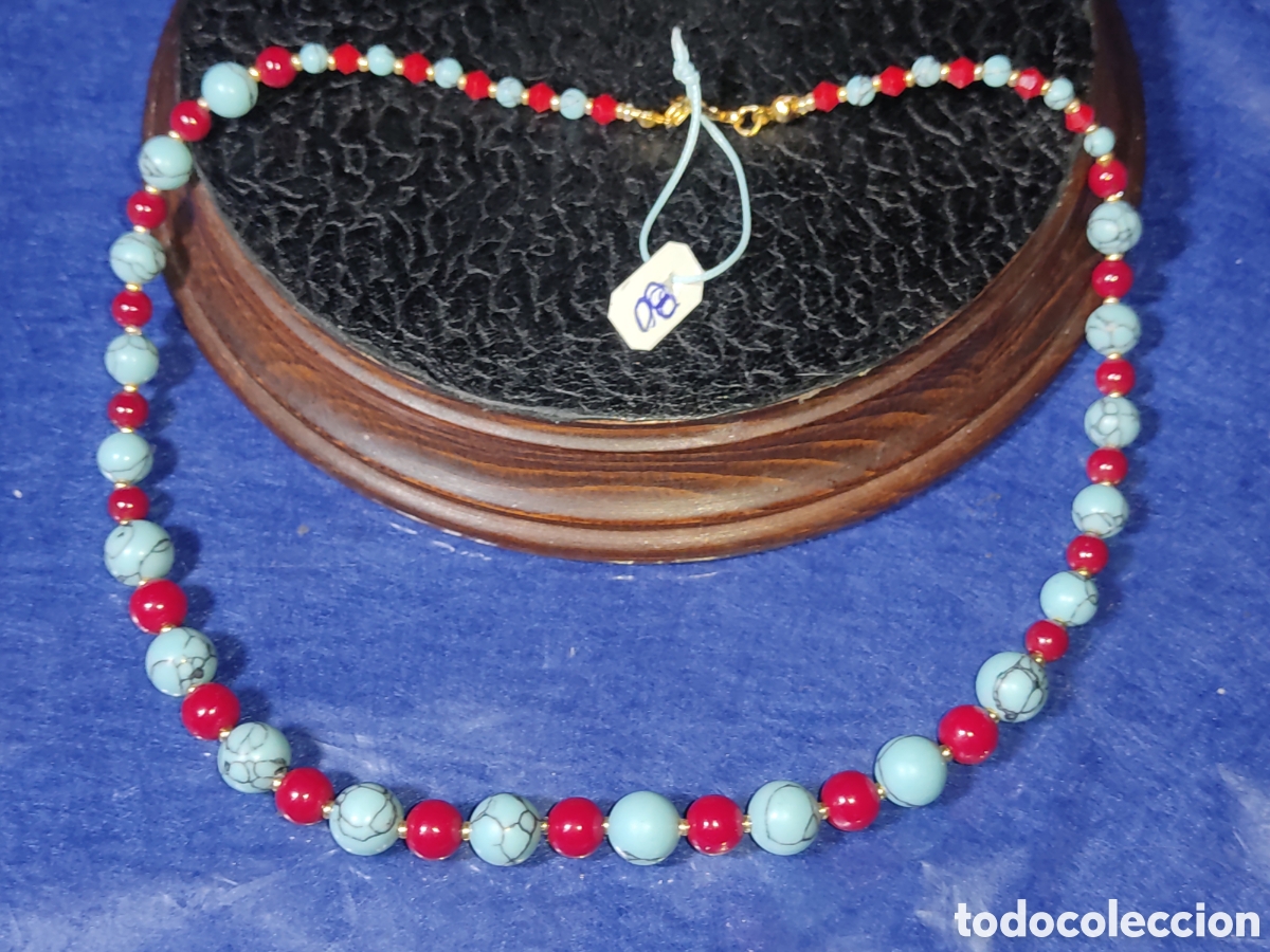 Joyeria: Collar de coral y turquesa. *80* - Foto 6