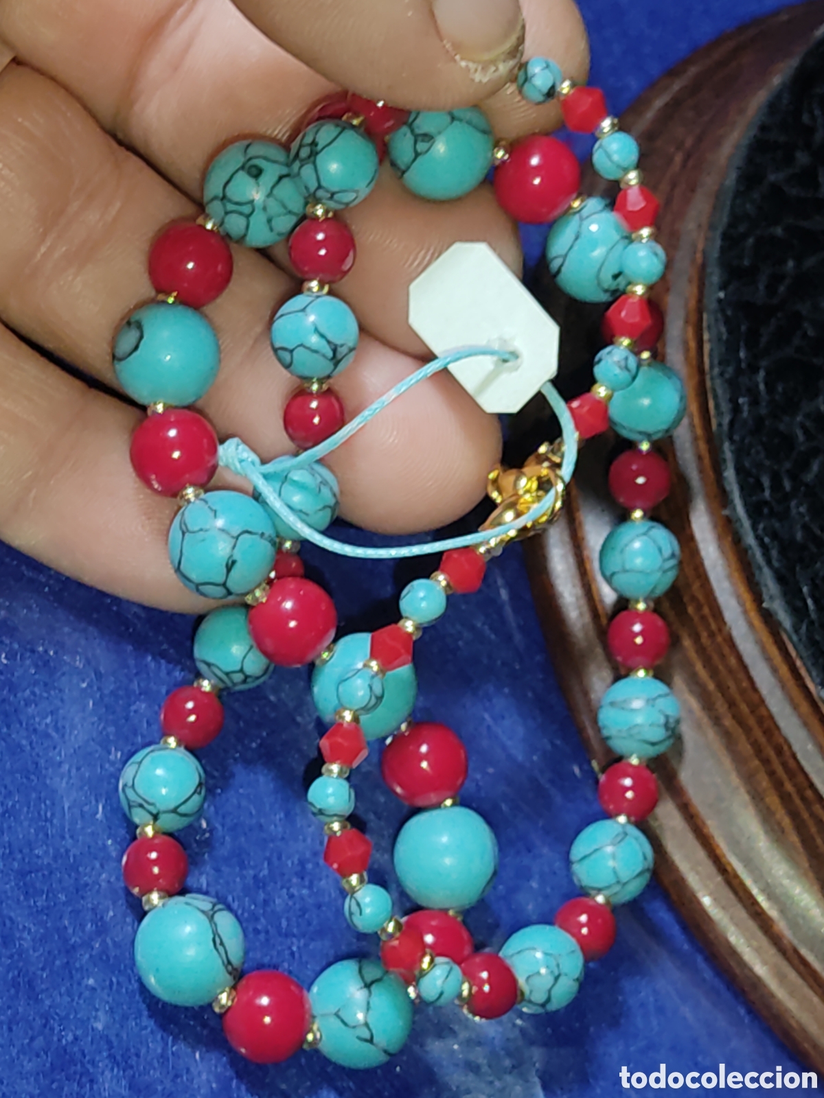 Joyeria: Collar de coral y turquesa. *80* - Foto 8