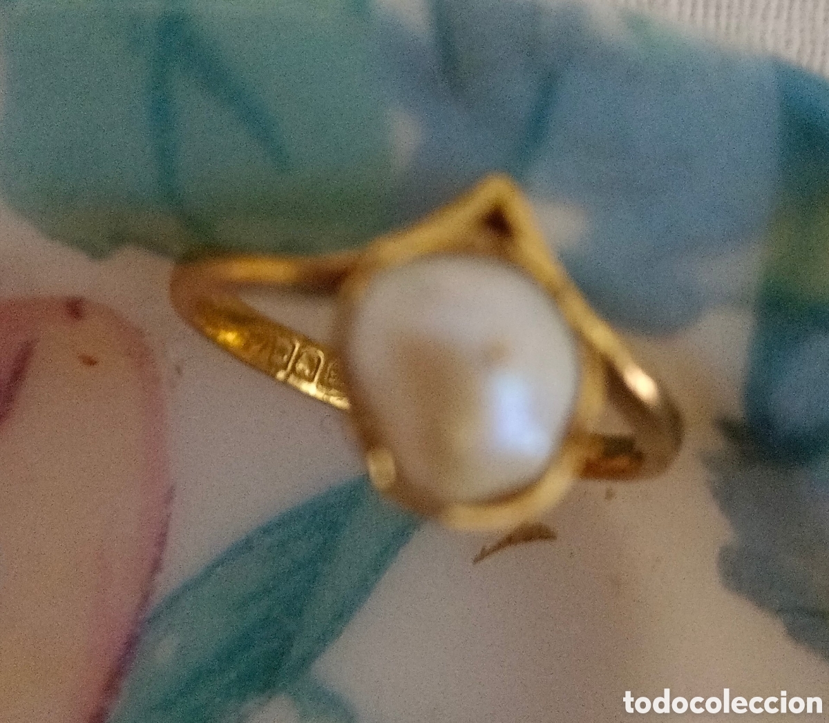 Joyeria: Anillo de oro 22 k con la perla - Foto 2