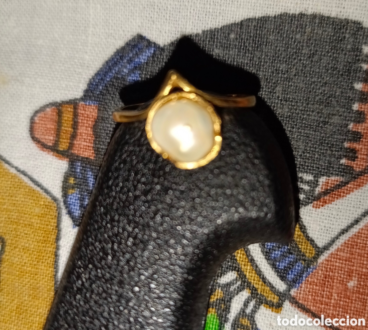 Joyeria: Anillo de oro 22 k con la perla - Foto 3