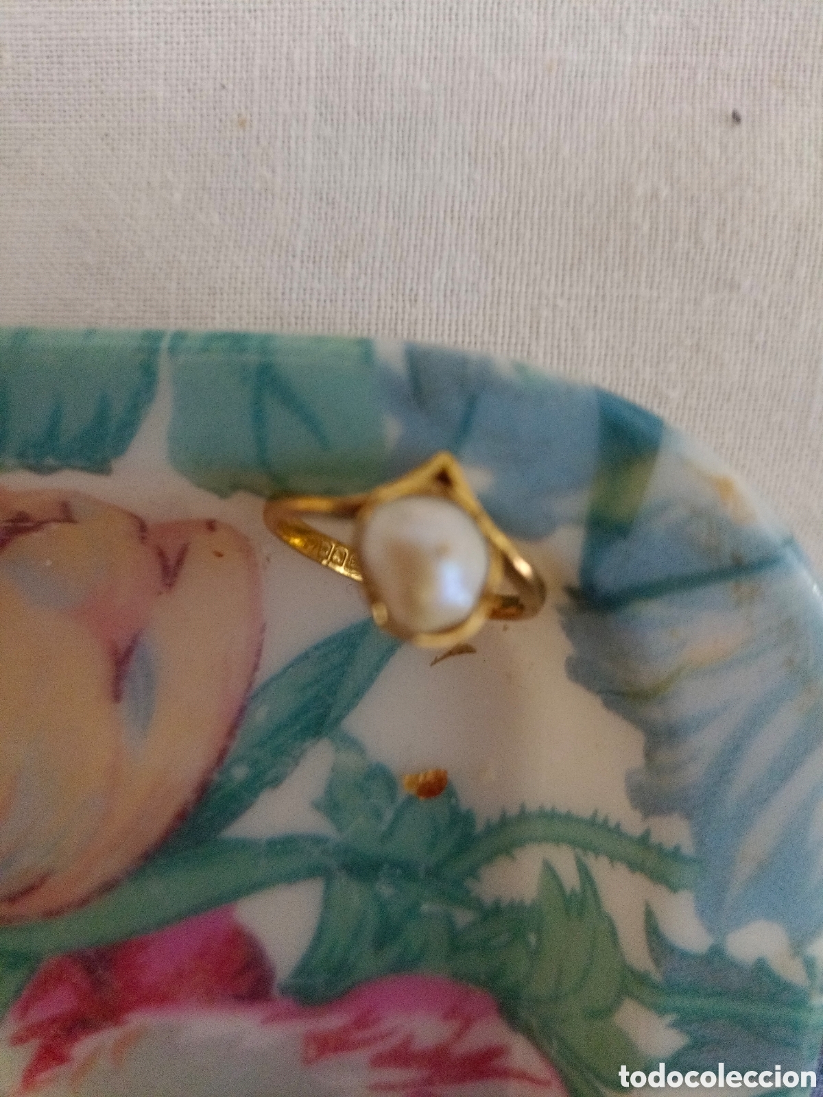 Joyeria: Anillo de oro 22 k con la perla - Foto 5