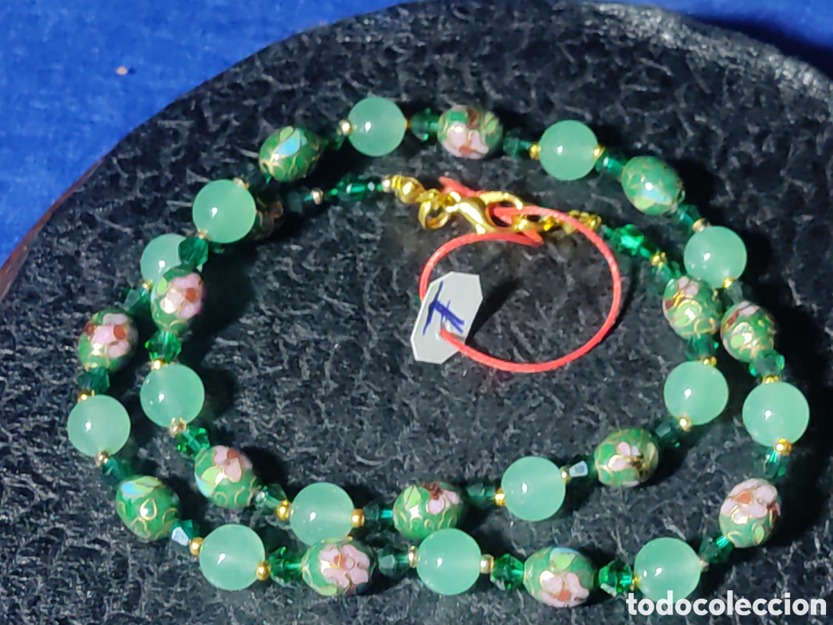 Joyeria: Collar de cloisonne y aventurina. *7* - Foto 4