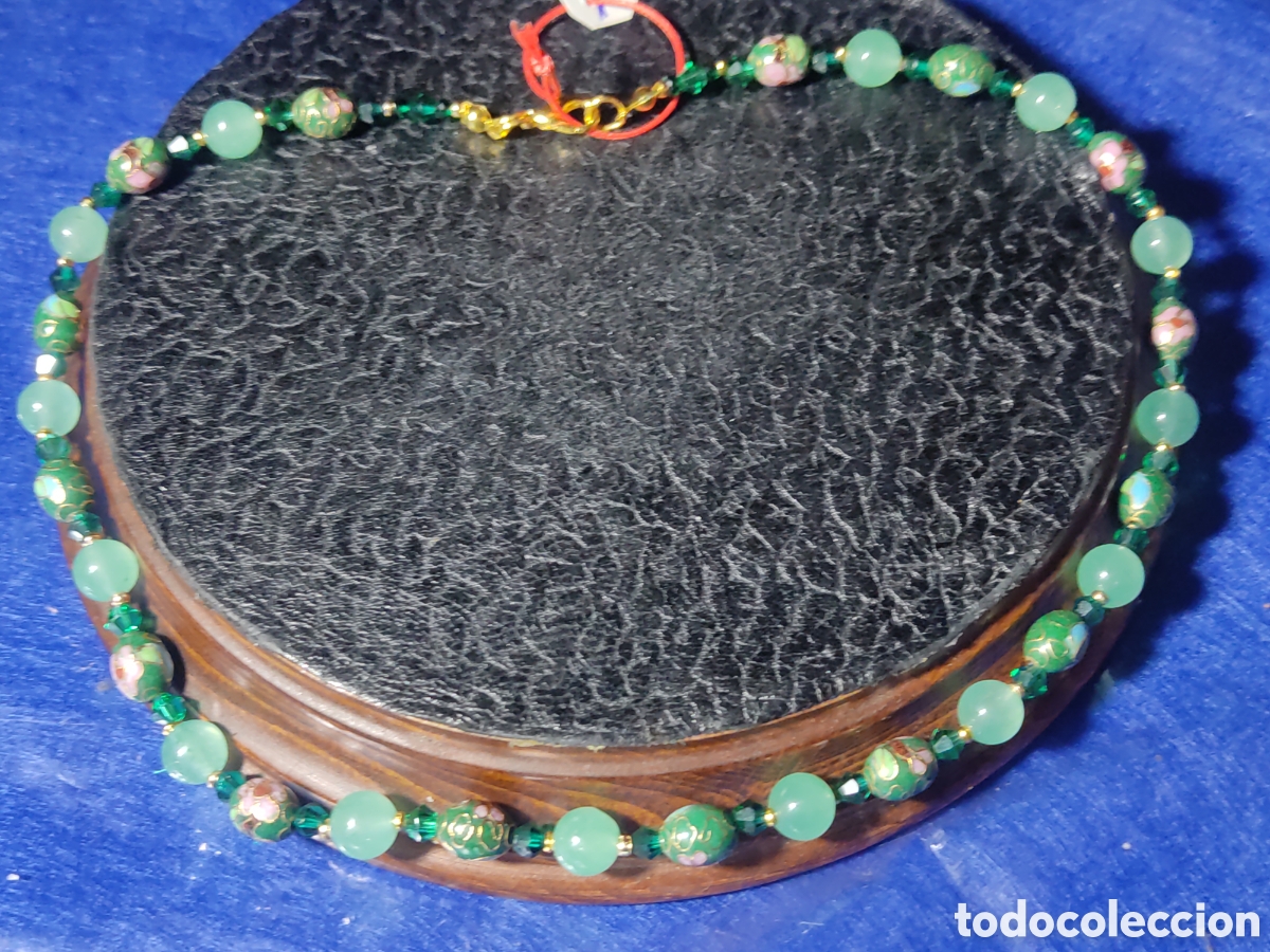 Joyeria: Collar de cloisonne y aventurina. *7* - Foto 5