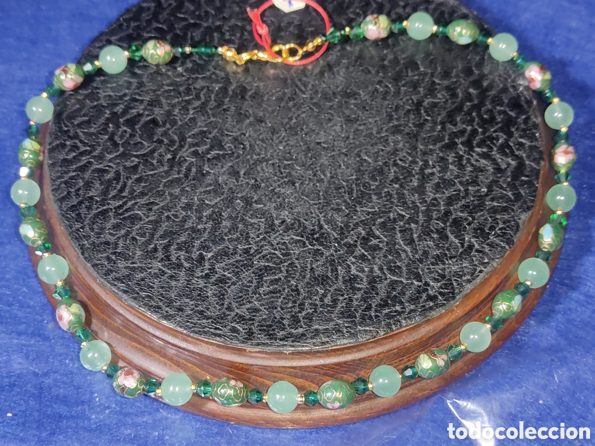 Joyeria: Collar de cloisonne y aventurina. *7* - Foto 6
